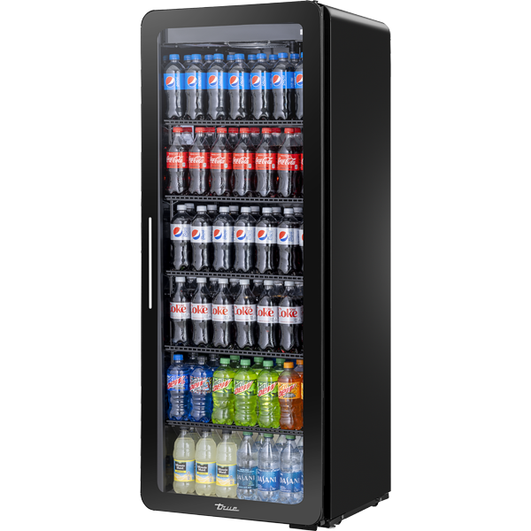 CVM-13-HC~EGC01 Swing Door Curved Edge Refrigerator with Hydrocarbon Refrigerant~Edge Glass Curved Version 01