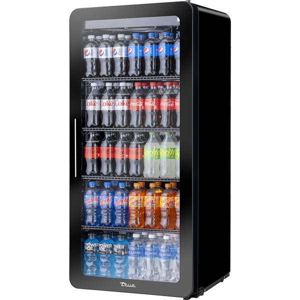 CVM-11-HC~EGC01 Swing Door Curved Edge Refrigerator with Hydrocarbon Refrigerant~Edge Glass Curved Version 01