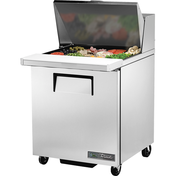 TSSU-27-12M-C-HC Mega-Top Solid Door Sandwich/Salad Unit with Hydrocarbon Refrigerant