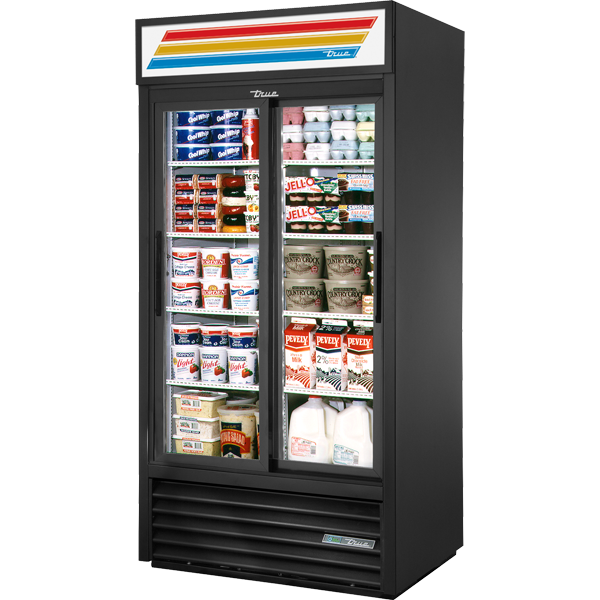 GDM-33-HC-LD Slide Door Refrigerator with Hydro Carbon Refrigerant & LED Lighting