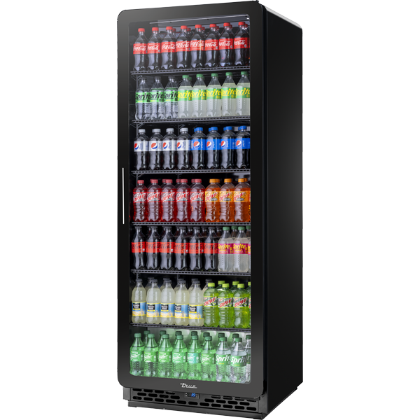 CVM-27-HC~EGC01 Swing Door Curved Edge Refrigerator with Hydrocarbon Refrigerant~Edge Glass Curved Version 01